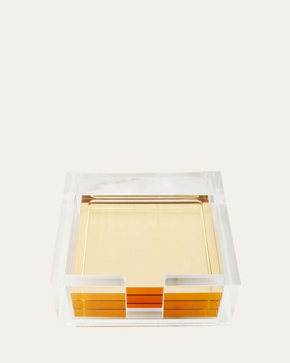 Lucite Coasters, Set of 4